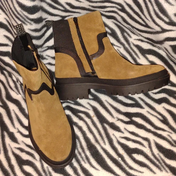 👣LUCKY BRAND EABILE Topanga Tan Boots